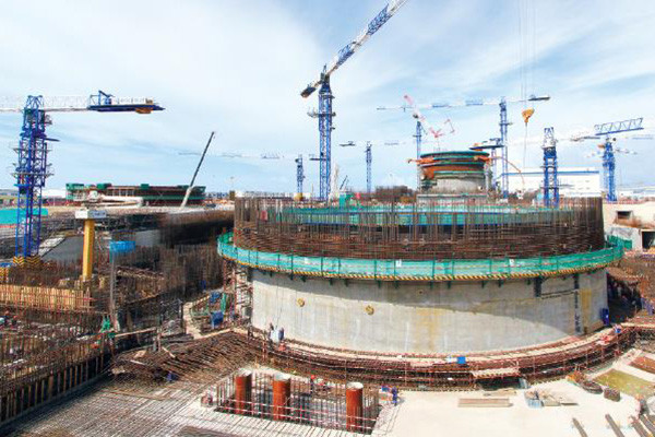 Hualong One's global demonstration project is located at the Fuqing Nuclear Power Plant in Fujian province, with two Hualong One units under construction and progressing well. (Photo provided to China Daily)