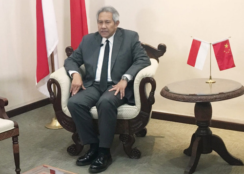 Soegeng Rahardjo, Indonesian Ambassador to China (The photo is provided by the Indonesian embassy )