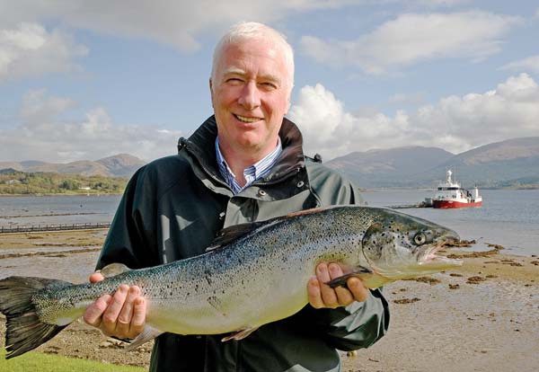 Salmon expert Scott Landsburgh expects more exports. (Photo/China Daily)