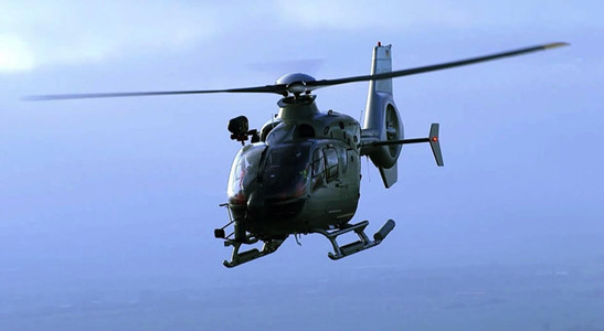 The assembly line in Qingdao will begin operating next year and has the capacity to produce 36 H135 helicopters annually. (Photo/CGTN)