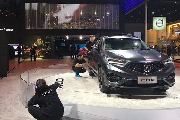 SUVs are a highlight of this year's Shanghai auto show, which was the largest of its kind in China. (Photo/China Daily)