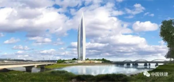 What the tower would look like after construction. (Photo/CRCC)