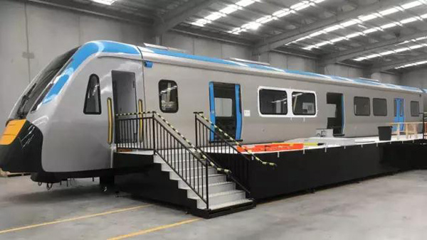 The subway car model produced by CRRC is seen in Melbourne, Australia, Aug 28, 2017. (Photo provided to chinadaily.com.cn)