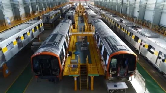 he train cars being produced /Screenshot from CCTV