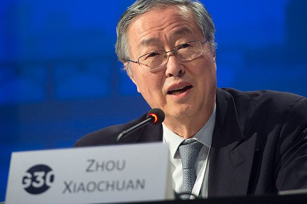 Zhou Xiaochuan, governor of the People's Bank of China. (Photo provided to China Daily)
