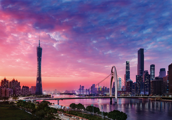 Guangzhou's GDP hits 989 billion yuan ($147 billion) in the first half year. (Photo provided to chinadaily.com.cn)