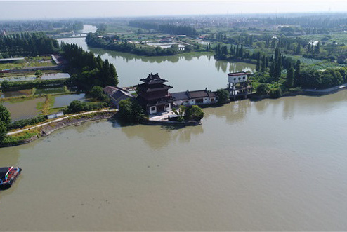 An aerial view of the villages. (Photo provided to China Daily)