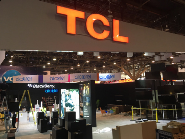 The booth of China's TCL is seen at this year's International Consumer Electronics Show in Las Vegas. (Photo/chinadaily.com.cn)