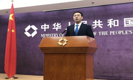 Gao Feng, spokesman of the Ministry of Commerce, at a press conference in Beijing on Thursday (Photo: Huang Ge/GT)