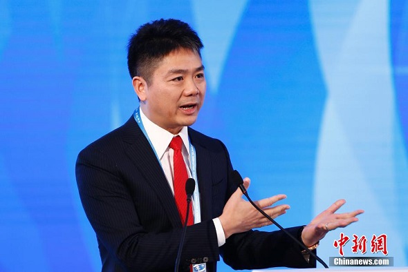 Liu Qiangdong, founder and chief executive officer of JD.com Inc. (File Photo: China News Service/Sheng Jiapeng)