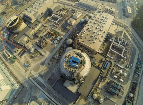 The Sanmen nuclear power plant, which was under construction in Sanmen, Zhejiang Province. (Photo/Xinhua)