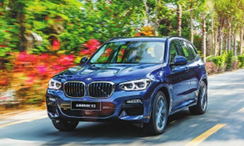 The all-new BMW X3 is manufactured at the German marque's Chinese plant in Shenyang, Liaoning province. （Photo provided to China Daily）