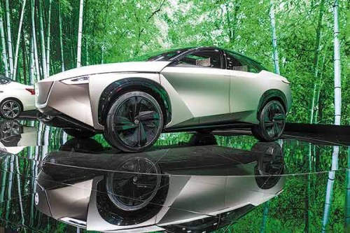 Nissan IMx KURO, an electric crossover concept vehicle, made its China premiere at Auto China 2018. (Photo by Hao Yan/China Daily)