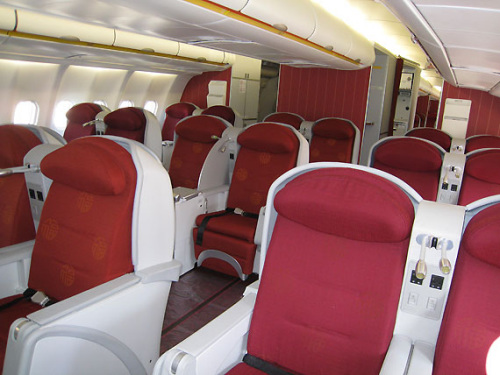 A view of the A330-200 from the inside