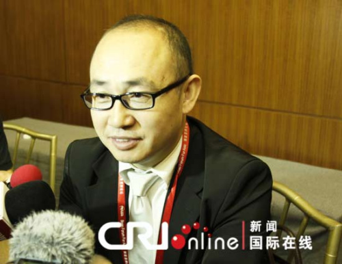 Pan Shiyi, chairman of SOHO China, the country's largest prime office real estate developer.(Photo/CRI)