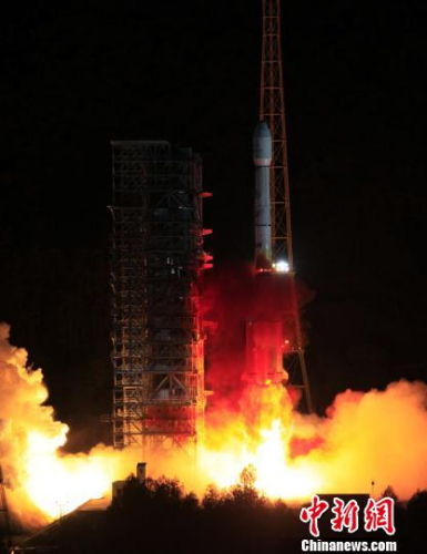 A Long March-3B carrier rocket is launched in Xichang, southwest China's Sichuan Province, May 2, 2013. China successfully sent a communications satellite, Zhongxing-11, into orbit with a Long March-3B carrier rocket launched from the Xichang Satellite Launch Center on Thursday.