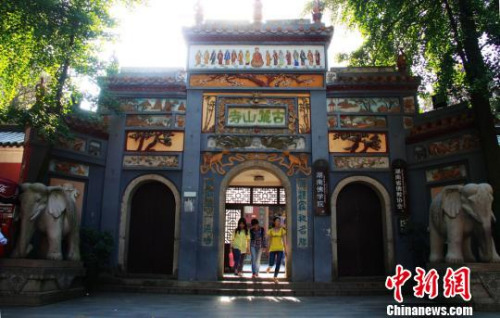 (Lushan Temple in Changsha. CNS Photo)