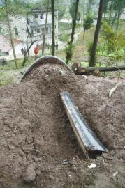 A villager named Chen Zuqing hired two guards to protect his wife's body for a month after she was buried on Sept. 27. But the corpse was stolen the first day after the two guards left, Chen said.