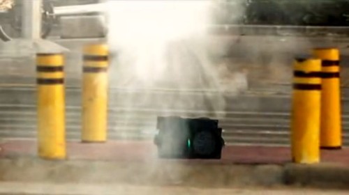 The red light monster transforms a red light. Huizhou traffic police play characters from the Chinese classic novel Journey to the West in a funny educational microfilm to promote traffic safety.