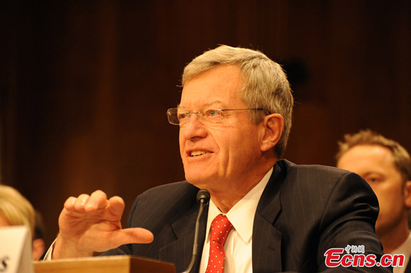 Max Baucus sworn in as new US ambassador to China