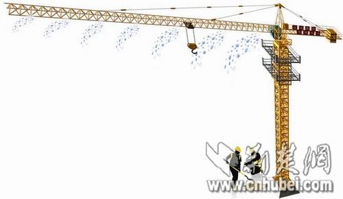 A picture showing operating principle of the smog dispersion device invented by a college student in Wuhan, Hubei province.(Photo source: cnhubei.com)