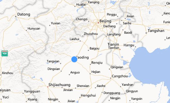 Screenshot of Bing Map.