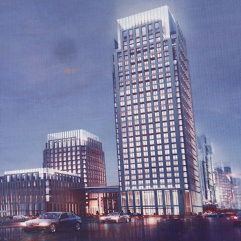 China Southern Power Grid Company Limited is exposed of investing 2.1 billion yuan ($339 million) in building new luxury office buildings. The picture represents an architectural rendering of the new buildings. (Photo source: Economic Information Daily)