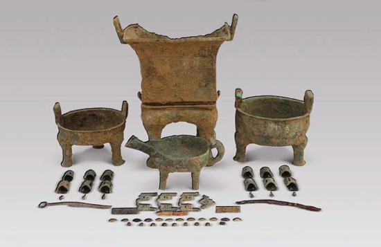 Artifacts found in the Ju'an cemetery. (Photo source: Chinese Business View)