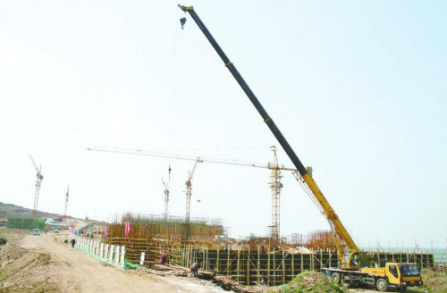 The national deep-sea base under construction. (Photo: China Ocean News)