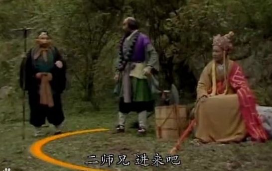 Monkey King draws a circle on the ground to erect an impassible barrier to protect his companions against monsters in the Chinese novel Journey to the West. 
