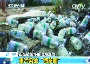 Small bottles labeled ceftriaxone sodium, a type of antibiotic, are frequently dumped outside a farm in the town. [Photo: screenshot of the program]