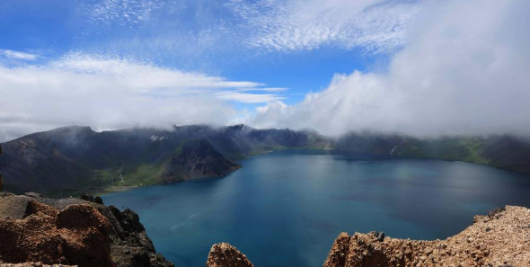 File photo of Tianchi Lake on Changbai Mountain. 