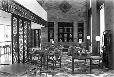 The luxury interiors at the training center.