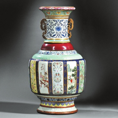 The Fencai vase illustrates the most complicated ceramic techniques employed by Jingdezhen imperial porcelain makers. (Photo: Beijing Times)