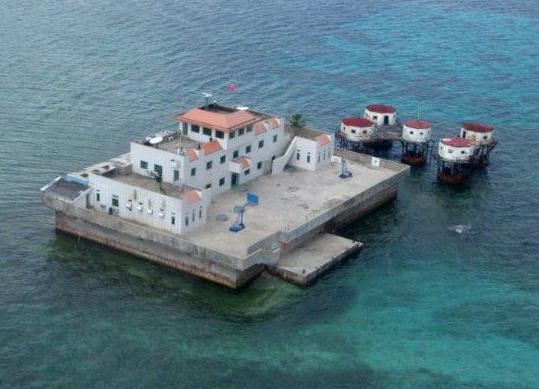 A sentry post at the Mischief Reef of Nansha Islands [File photo]
