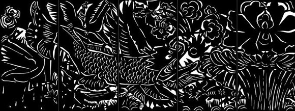 Fish and Dragon Change by Qiao Xiaoguang. (Photo courtesy of Today Art Museum)