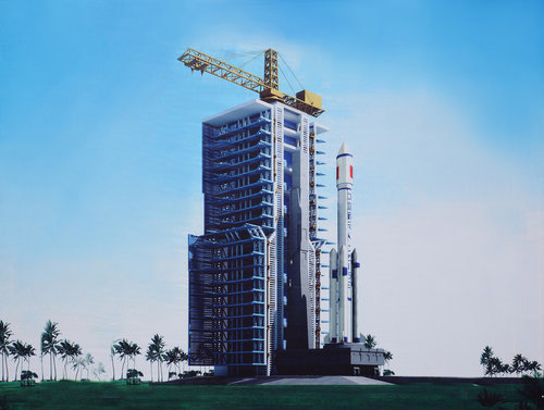 A sketch of Wenchang Satellite Launch Center. (Photo: chinanew.com)