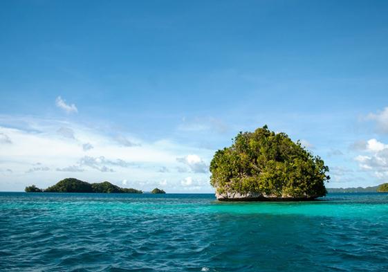 An Ocean view at the Pacific island of Palau. (Photo: Global Times)