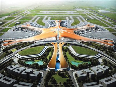 The wide-spread online design for Terminal 1 of new Bejing airport. (Photo: ccnonline.cn)