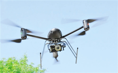 A drone produced by a company in Beijing. (File photo/Chinanews.com)
