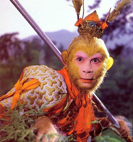 A still of the Monkey King played by Liu Xiao Ling Tong in the 1986 TV adaption of Journey to the West (File photo)