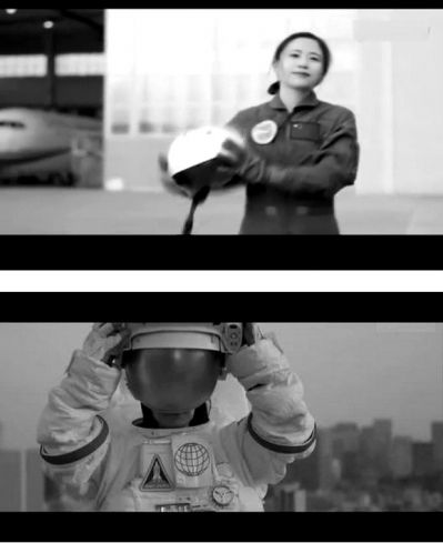 This combo photo shows the similarity between Fudan University's former promotional film and a part of Tokyo University's film. (Photo/Screenshot)  