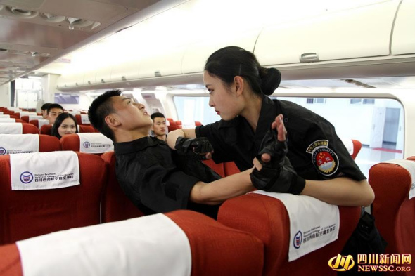 In 2015, Sichuan Southwest College of Civil Aviation opened a new major - civil aviation safety and security. (Photo/People's Daily Online)