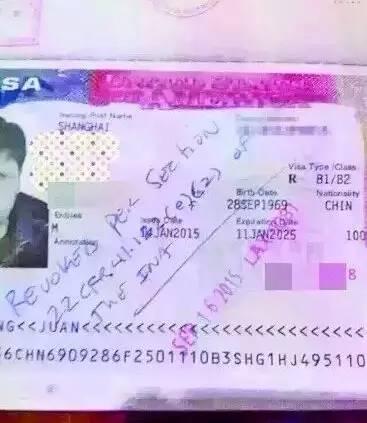 A Chinese tourist had his 10-year U.S. visa revoked. (Photo provided to chinadaily.com.cn)