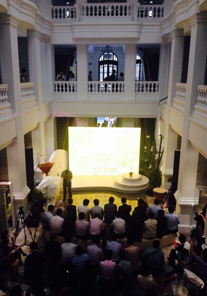 2015 Beijing Design Week kicks off on Wednesday, Sept. 24, 2015. An opening ceremony was held in Quanye Chang, Beijing's first commercial building dating back to 1905 in Dashilar. Hundreds of designers, industry experts and reporters from all over the world attended the ceremony. (Photo: ECNS/Qian Ruisha)