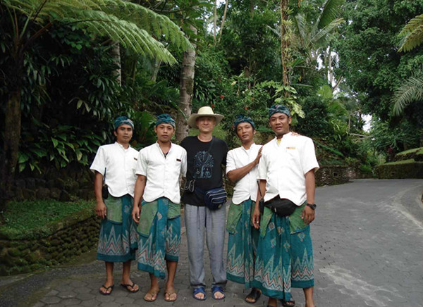 Liang visits Bali in Indonesia in 2008. (Photo courtesy of Liang Xu)