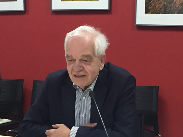 John McCallum, Canada's newly appointed ambassador to China, meet Chinese press at the Canadian Embassy in Beijing on April 6. (Photo: Ecns.cn/Feng Shuang)