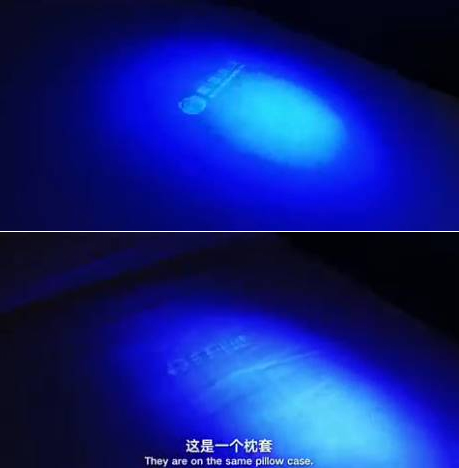 (This combo photo shows bed linens remain in a hotel unchanged after being used. (Photo/ Video Screenshot)