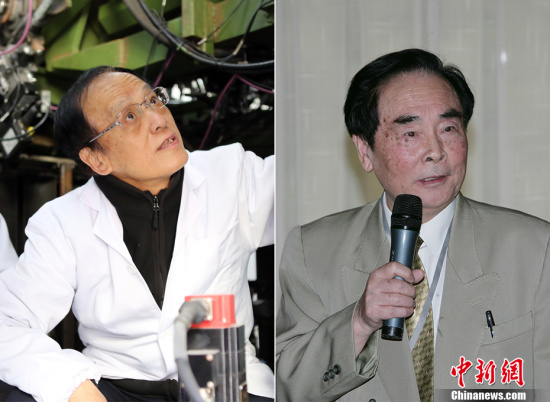 Wang Zeshan(L) and Hou Yunde. (File photo/China News Service)