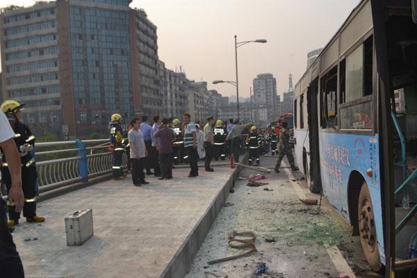 Man killed in SW China bus blast